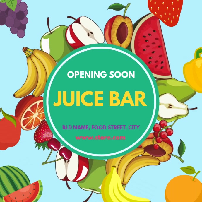 Copy of Juice bar opening PosterMyWall