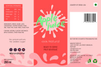 Juice bottle label template