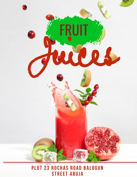 Juice 传单(美国信函) template