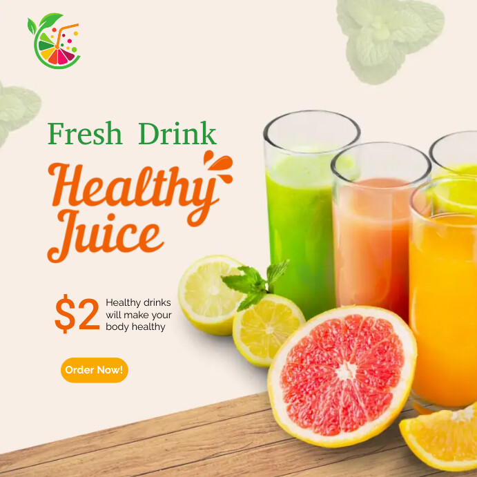 Juice Instagram Post template