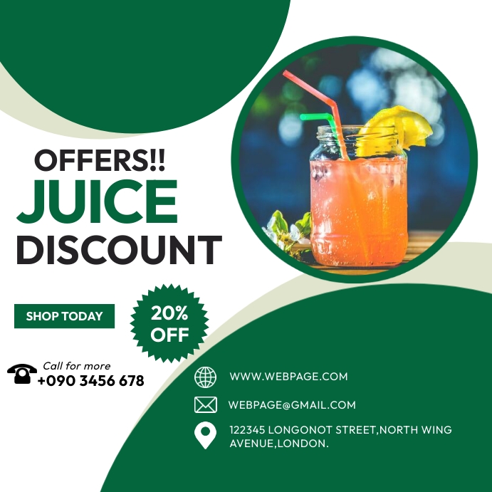 JUICE DISCOUNT Template PosterMyWall