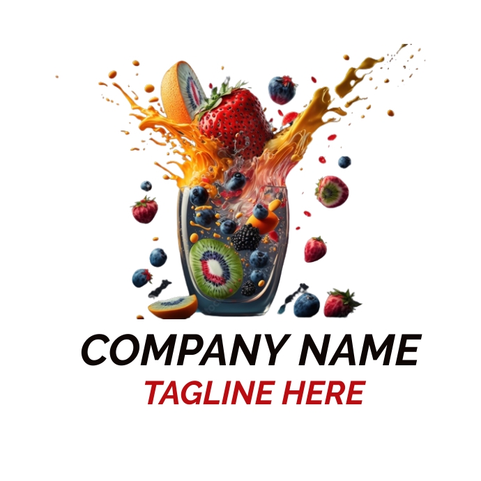 juice shakes logo Template PosterMyWall