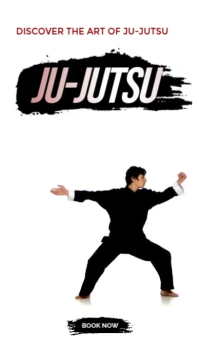 JUJUTSU training Ad Ekran reklamowy (9:16) template