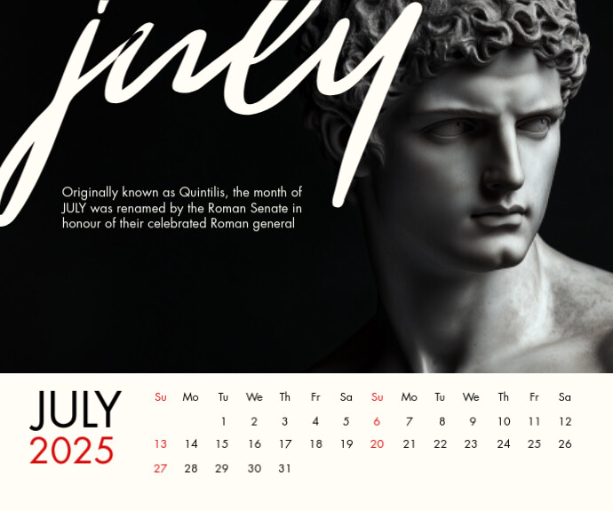 July 2025 Calendar Template Medium Reghoek
