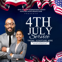 july 4th Post Instagram template
