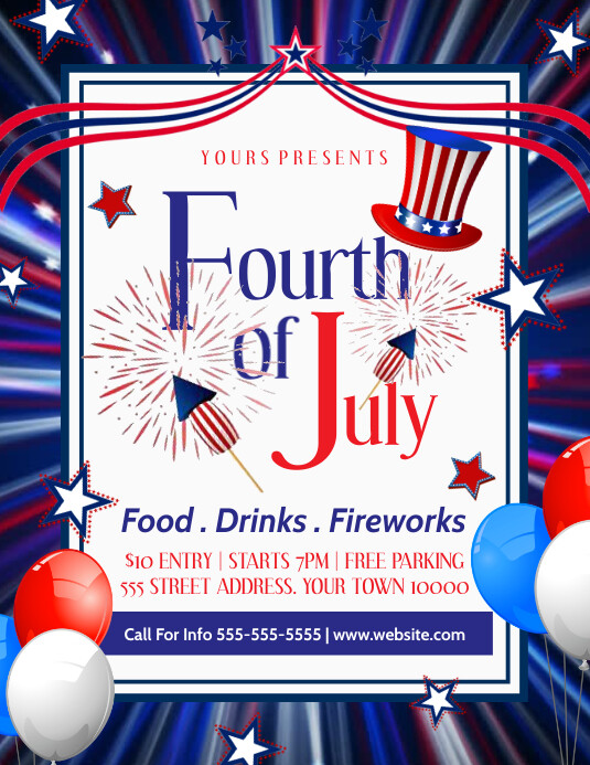 July 4th Template PosterMyWall