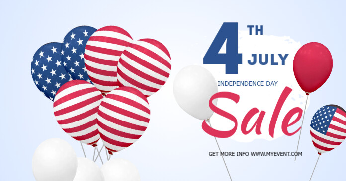 July 4th template Gambar Bersama Facebook