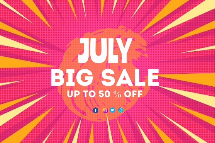 JULY BIG SALE Template | PosterMyWall