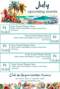 July Events Graphics 210,790+ july event calendar Customizable Design Templates | PosterMyWall