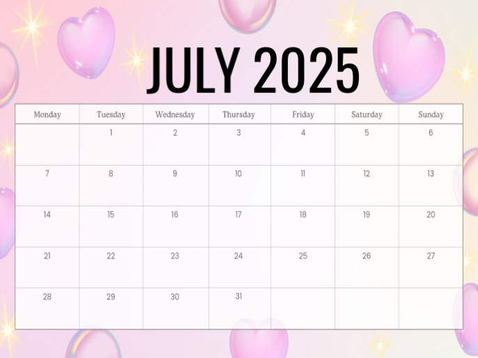 July 演示 template