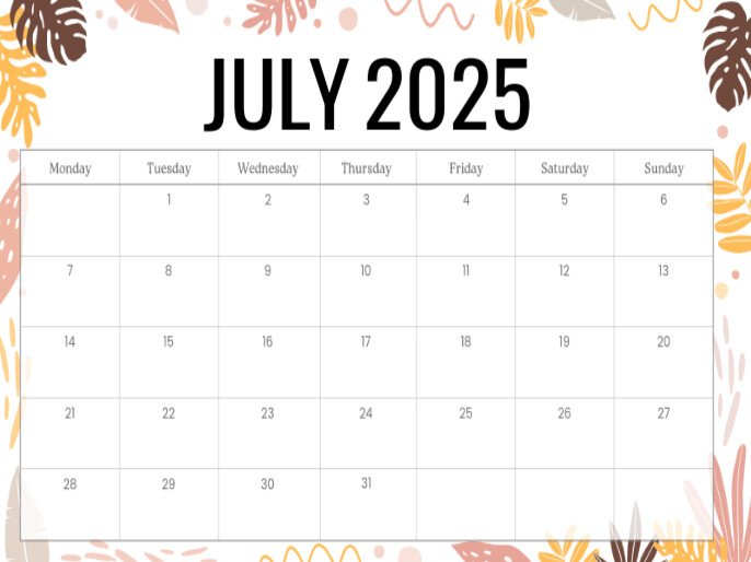 July Apresentação template