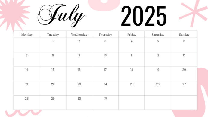 July Template | PosterMyWall