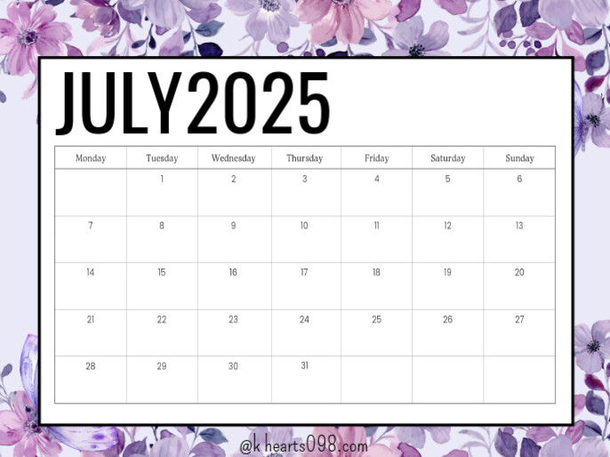 July Präsentation template