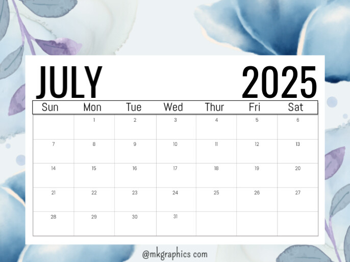 July Template | PosterMyWall