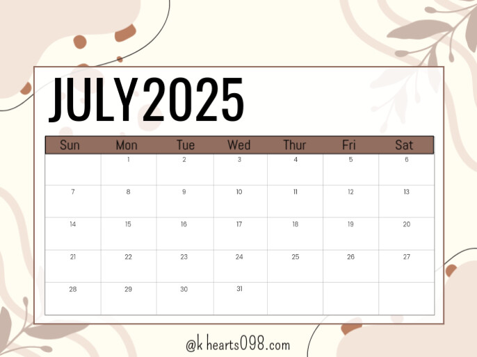 July Template | PosterMyWall