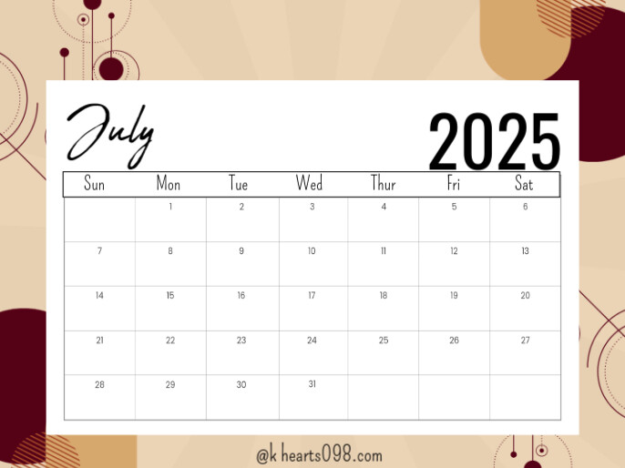 July Template | PosterMyWall
