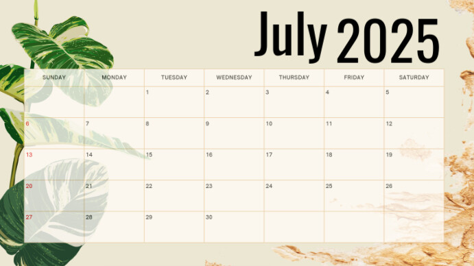 July Template | PosterMyWall
