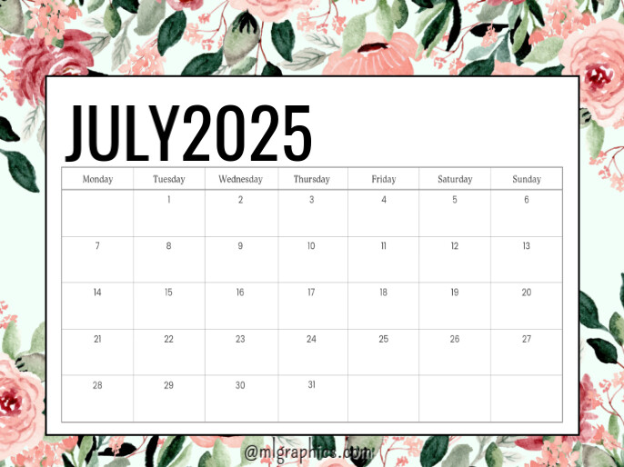 July Präsentation template