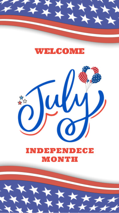 July Simple Design July Template | PosterMyWall