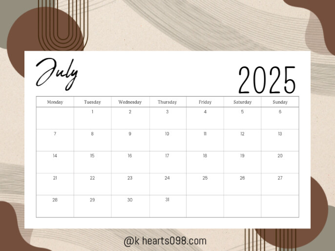 July Voorlegging template