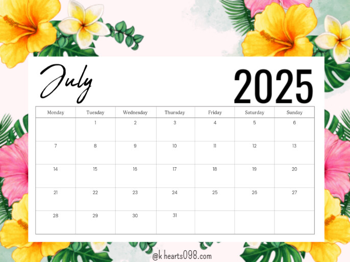 July Template | PosterMyWall