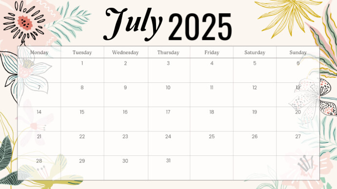 July Isethulo (16:9) template