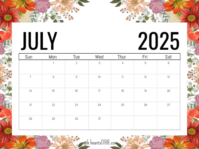 July Template | PosterMyWall
