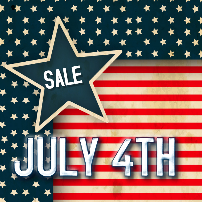 JULY FOURTH SALE Template PosterMyWall