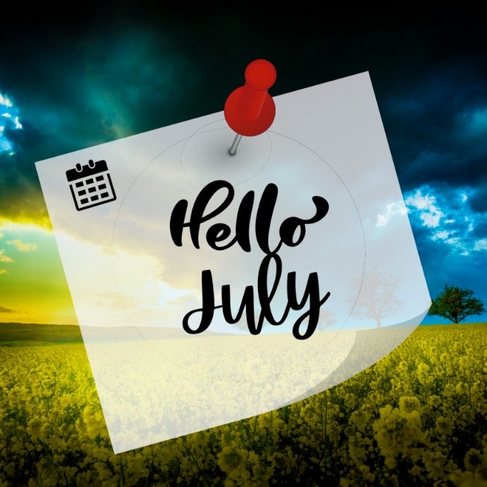 July Illustration Background Template PosterMyWall