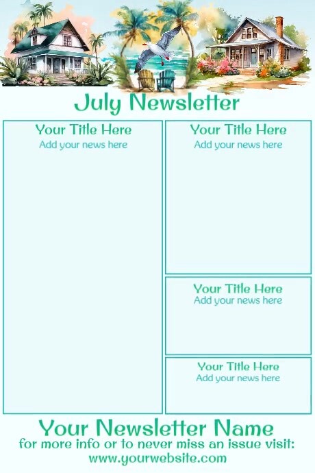 July Newsletter by Paula Template | PosterMyWall