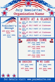 2 6 July Patriotic Newsletter Customizable Design Templates Postermywall 2 6 July Patriotic Newsletter Customizable Design Templates Postermywall