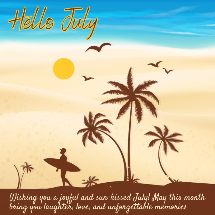 July Simple Design This design has been deleted | PosterMyWall