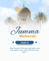 Jumma Mubarak  Instagram Portrait template