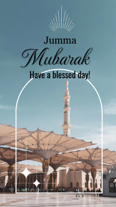 Jumma Mubarak  Instagram Story 2025 template