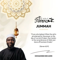 Jummah Mubarak Publicación de Instagram template