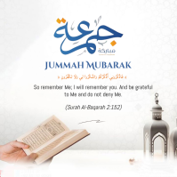 Jummah Mubarak Message Instagram template