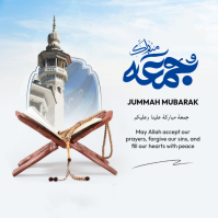 Jummah Mubarak Publicación de Instagram template