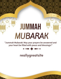 Jummah Mubarak Flyer template 2025