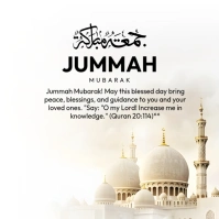 Jummah Mubarak Poster template