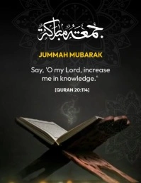 Jummah Mubarak Video Flyer (US Letter) template