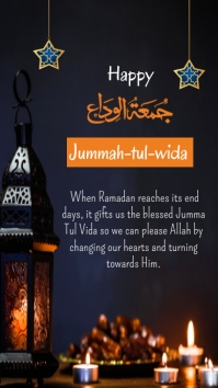 jummahtul widaa mubarak, jummah mubarak Instagram Story template