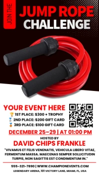 Jump Rope Challenge Digital Display (9:16) template
