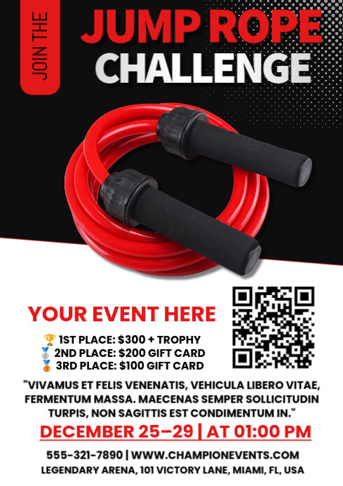 Jump Rope Challenge A4 template