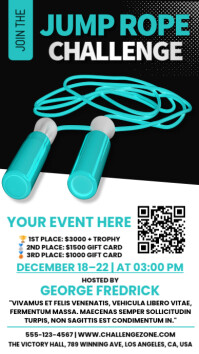 Jump Rope Challenge Template | PosterMyWall