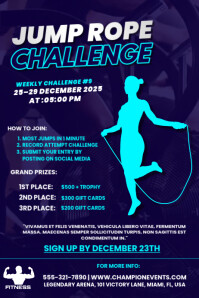 Jump Rope Challenge Template | PosterMyWall