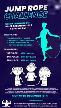 Jump Rope Challenge Pantalla Digital (9:16) template