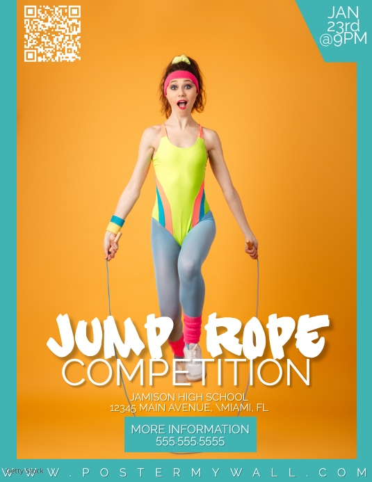 JUMP ROPE COMPETITION FLYER TEMPLATE | PosterMyWall