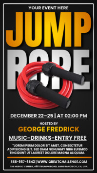 Jump Rope Event Poster Jump rope Template | PosterMyWall