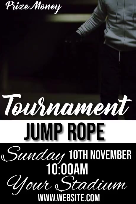 Jump Rope Event Poster jump rope Template | PosterMyWall