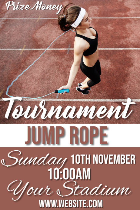 jump rope Affiche template